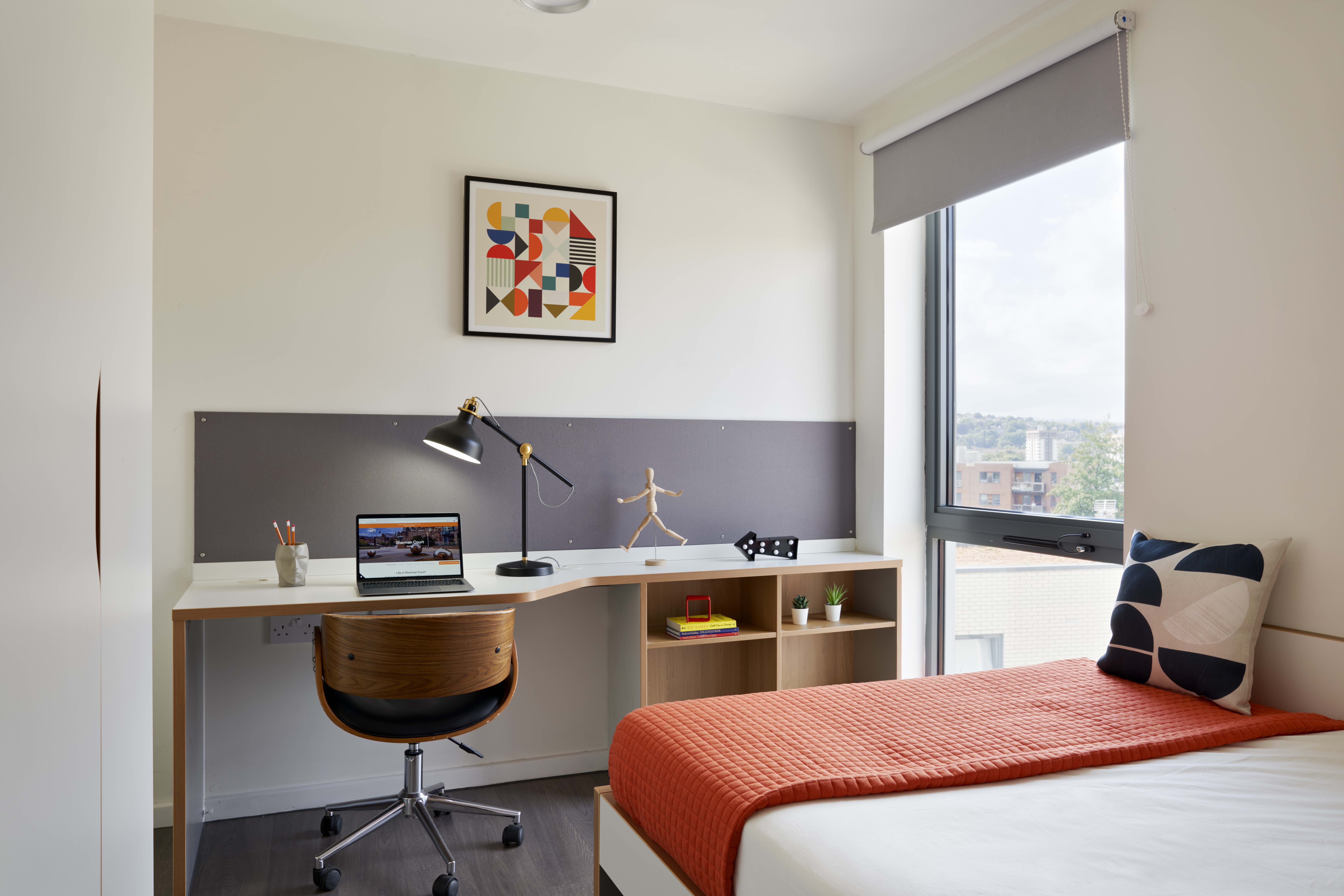 Sheffield student accommodation apartment bedroom